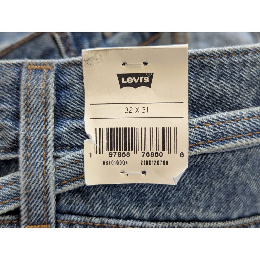 NWT Levi's Premium XL Baggy Straight Women's Jeans Medium Wash 32x31 - Picture 7 of 9